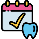 time,interface,healthcare and medical,time and date,calendar,date,organization,schedule,administration,calendars,dentist,dental,premolar,check mark,molar,medical appointment